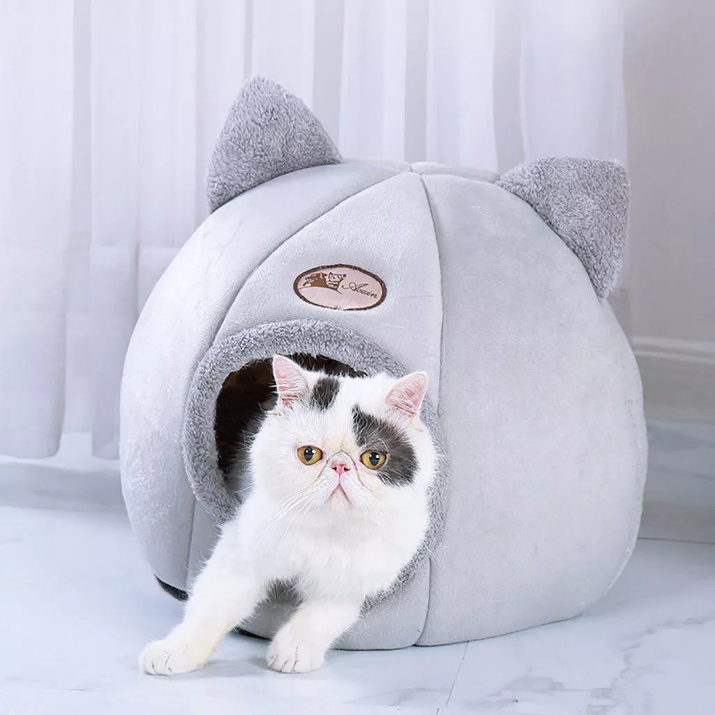 Pet Dog Tent House Kennel Winter Warm Nest Soft Foldable Sleeping Mat Mat Quality Cotton Puppy Cat Bed Puppy House #YL10