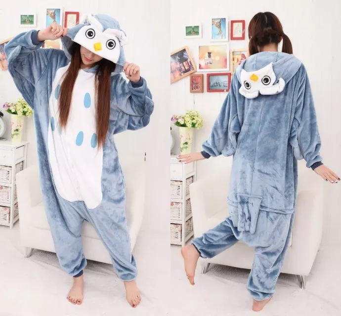 pijama adulto coruja azul Pijama Adulto Anime Gato