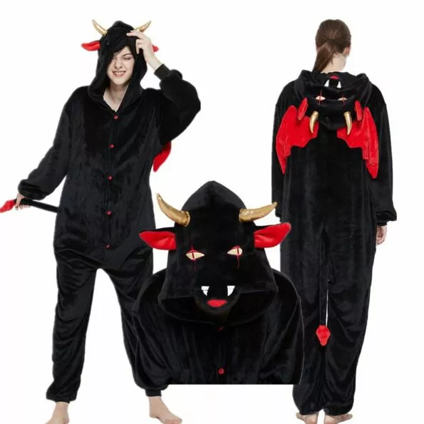 pijama adulto kigurumi diabo onesies flanela bonito animal pijamas define criancas Pijama Adulto kigurumi diabo onesies flanela bonito animal pijamas define crianças inverno demônio nightie pijamas pijamas pijamas homewear