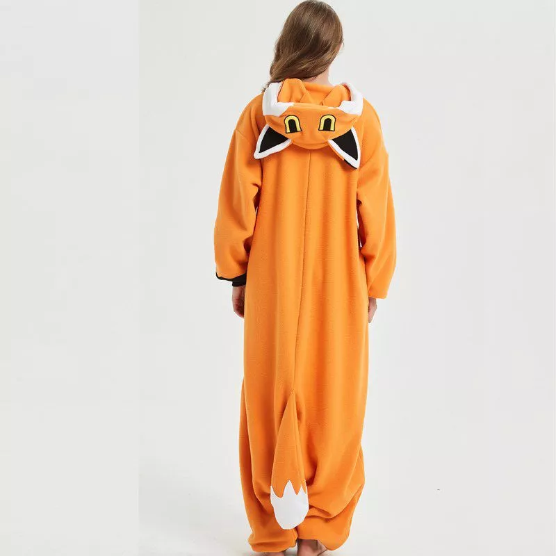 pijama adulto raposa laranja 932 Pijama Adulto Cachorro Marrom