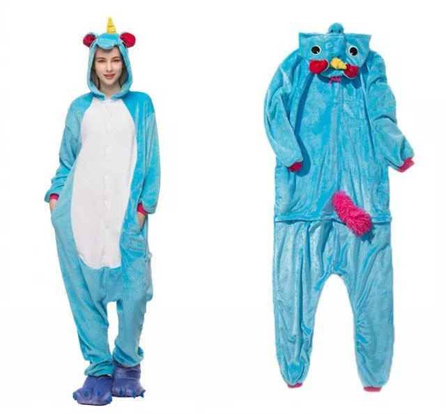 pijama adulto unicornio azul chifre Pijama Adulto Urso Polar