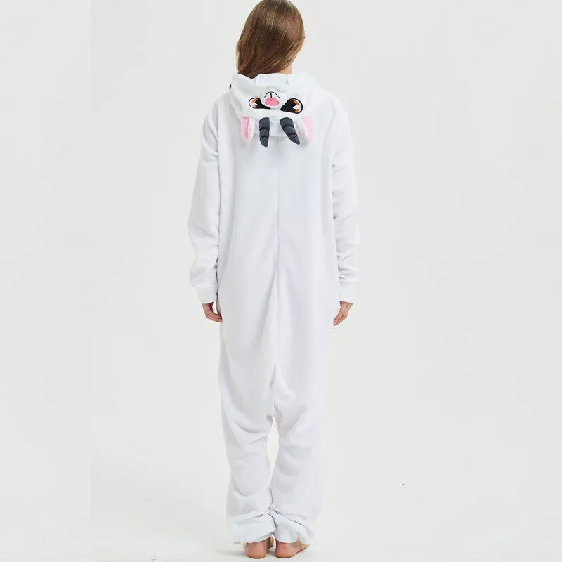 pijama adulto unicornio chifre 392 Pijama Adulto Unicórnio Branco