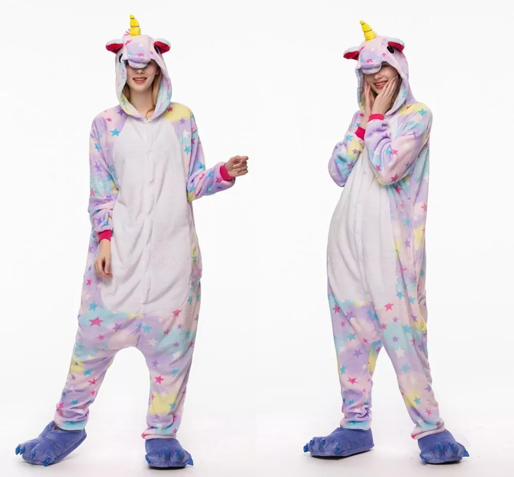 pijama adulto unicornio estrelas Pijama Adulto Hello Kitty Rosa E Branco