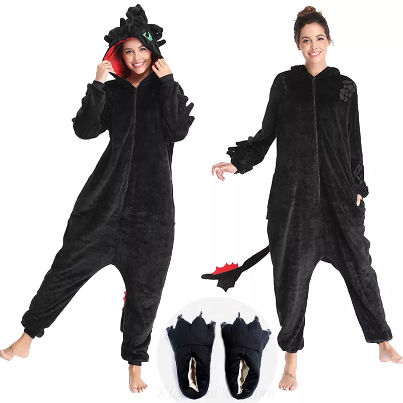 pijama como treinar o seu dragao banguela flanela sem dentes dragon Halloween decoração unicórnio esqueleto osso adereços festa bonito ossos ornamentos halloween mas horror adereços (bege)