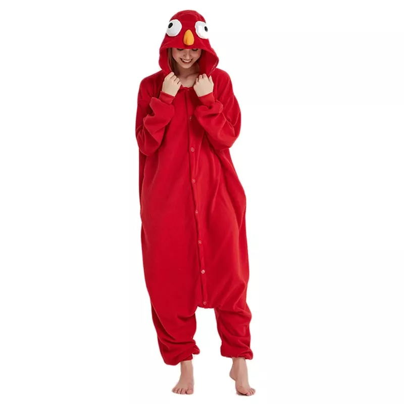 Pijama Elmo engraçado feminino onesie pijama monstro biscoito homem adulto kigurumis cosplay traje uma peça pijamas com capuz pijamas