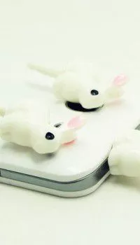 plug anti poeira coelho rabbit Suporte Anel Dedo Para Celular Pumpets