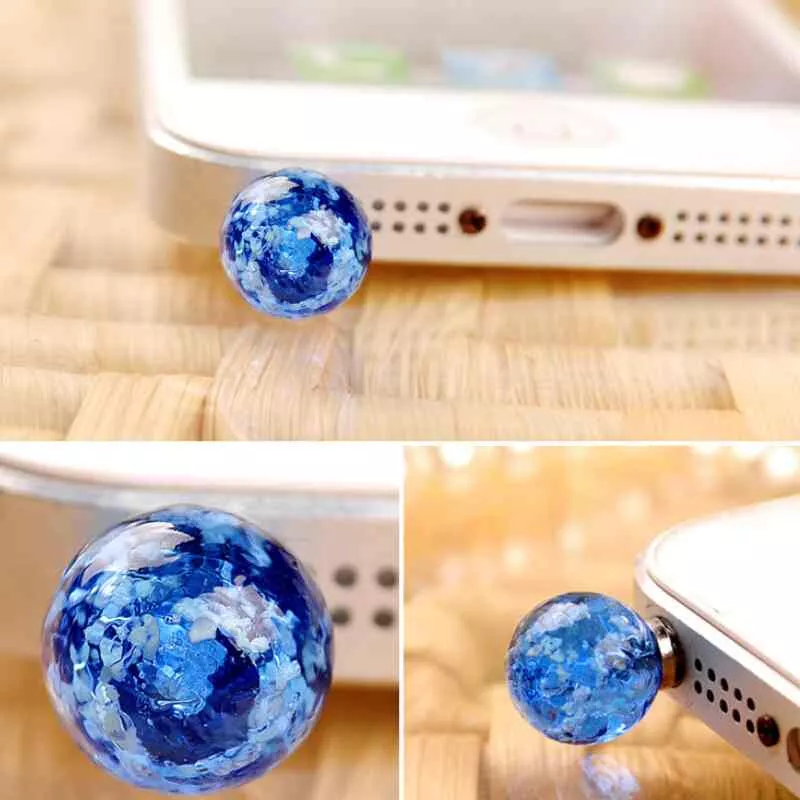 Plug Anti-Poeira Cristal Luminoso 3.5mm