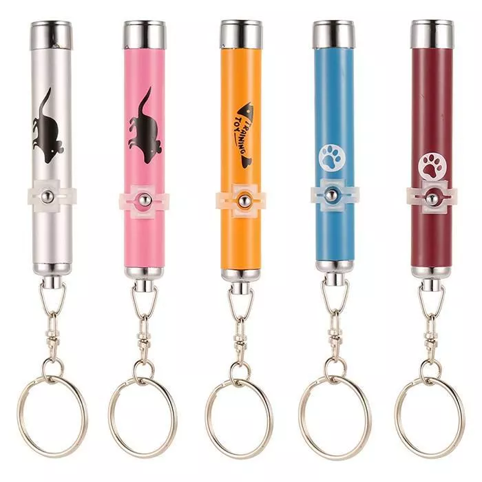 Portable Creative Funny Cat Laser LED Pointer Pet Kitten Training Toy light Pen With Bright Animation Mouse Shadow Accessories