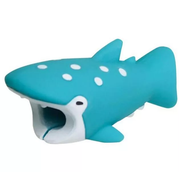 protetor p cabo usb celular tubarao filme procurando nemo Respirável Porco Bonito Focinho Cão Parada Bark Mordida Boca Silicone Anti-mordida de Cão Focinhos Máscara Ajustável para Cão Pequeno animais de estimação Azul Verde