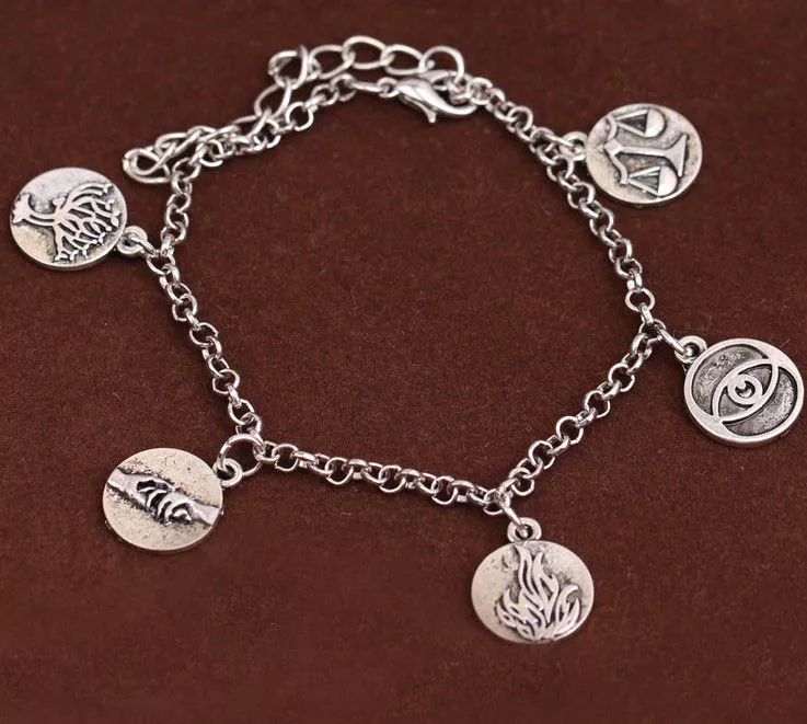 pulseira bracelete metal divergente faccoes prata Colar Série Breaking Bad Heisenberg #002