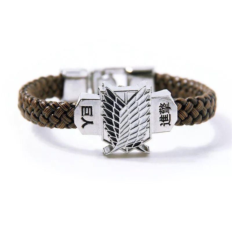 pulseira bracelete pingente anime attack on titan shingeki no kyogin Mochila Anime Attack on Titan #003