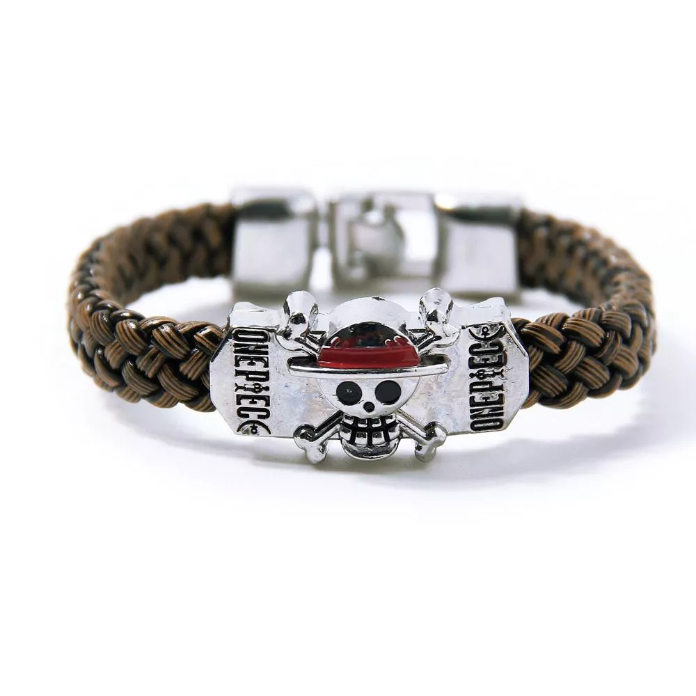 pulseira bracelete pingente anime one piece Pulseira dança do ventre da noiva, bracelete retrô grego romano com folha de louro