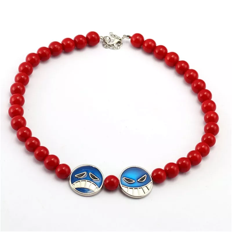 Pulseira One Piece luffy de renda, colar com pingente, gargantilha de alta qualidade para cosplay, joias de anime, uma peça
