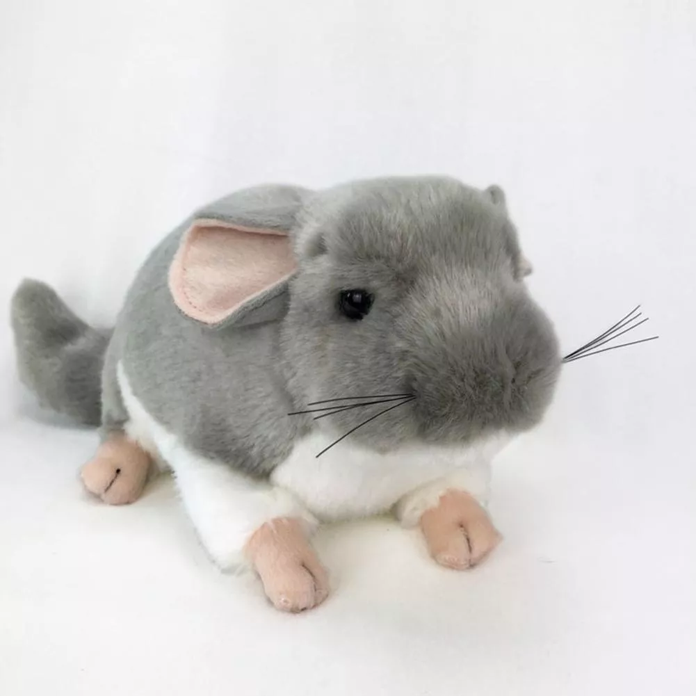 realista chinchila mouse animal de pelucia boneca de pelucia criancas Brinco Anime Jojo's Bizarre Adventure cosplay rohan kishibe brincos de metal orelha do parafuso prisioneiro jóias fãs coleção otaku presente adereços