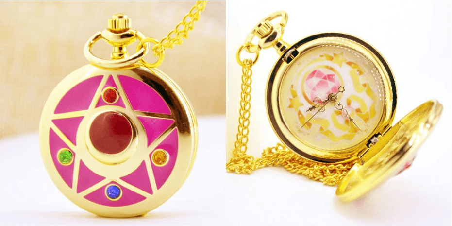 relogio de bolso anime sailor moon 002 quarzt Relógio de Bolso Bronze Jogo The Legend of Zelda Quarzt