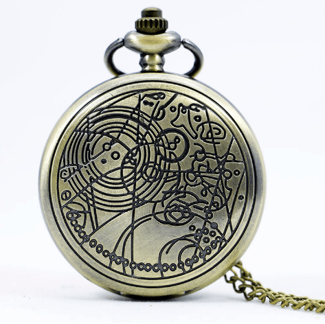 Relógio de Bolso Bronze Doctor Who Quarzt