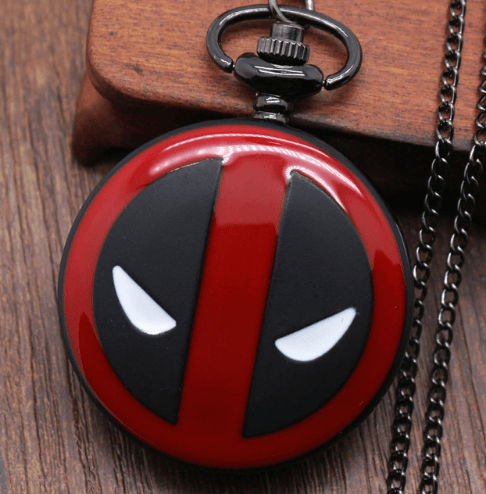 Relógio de Bolso Deadpool Marvel Quarzt