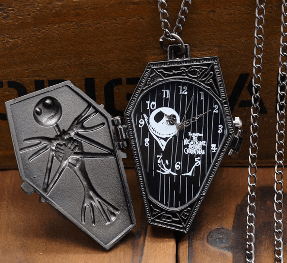 Relógio de Bolso The Nightmare Before Christmas O Estranho Mundo de Jack Quarzt