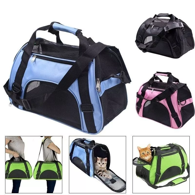Saco do animal de estimação respirável ao ar livre gaiola do gato filhote de cachorro transportando sacos de ombro protable portador do animal de estimação bolsa de ombro para animais de estimação gato