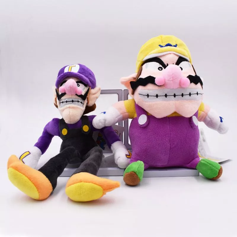 set 2pcs pelucia wario waluigi super mario bros 28cm Action Figure 12 pçs/set Fornite llama pvc figuras de brinquedo batalha royale jogo personagem fortaleza modelo boneca brinquedo presentes natal para crianças