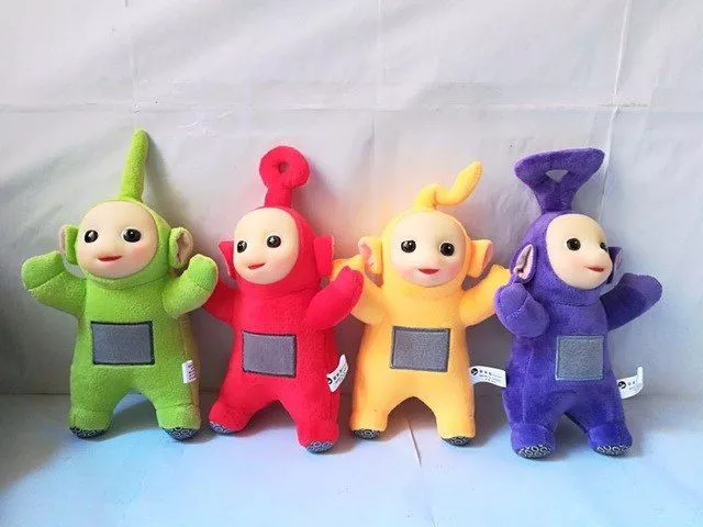 set 4pcs pelucia teletubbies 25cm Action Figure 12 pçs/set Fornite llama pvc figuras de brinquedo batalha royale jogo personagem fortaleza modelo boneca brinquedo presentes natal para crianças