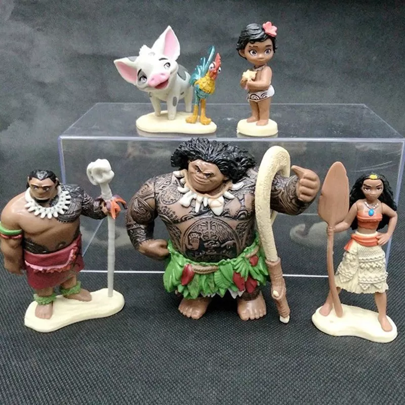 set 6pcs action figure moana 6 10cm Action Figure Attack on Titan Shingeki No Kyoujin 10cm #4557