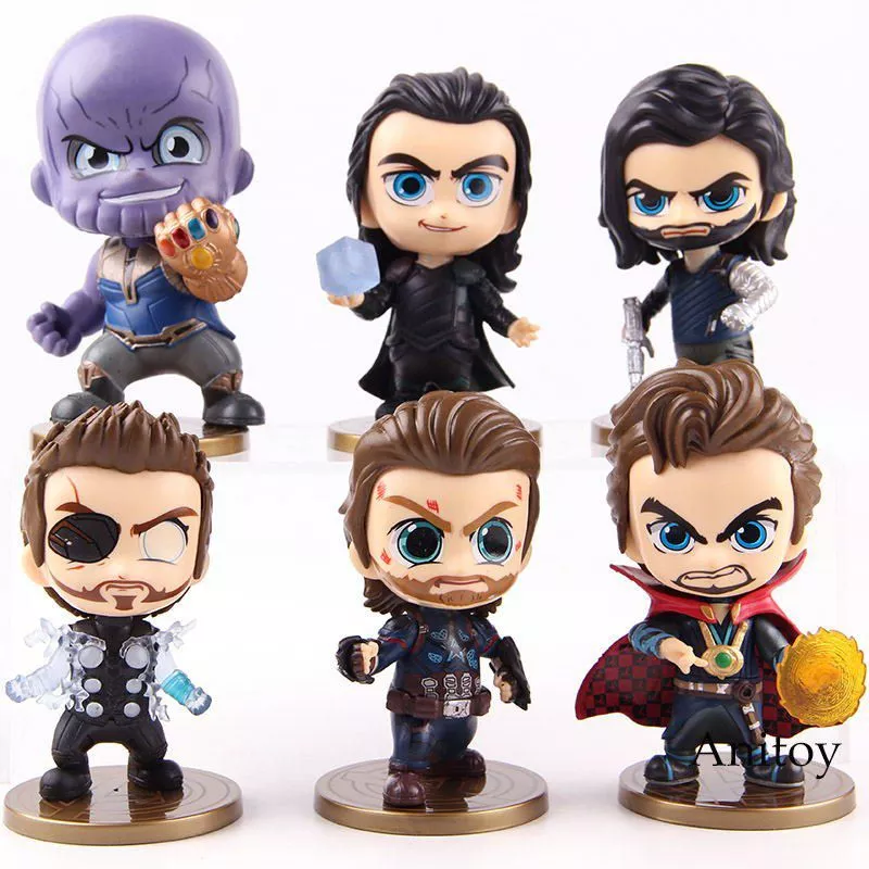Set 6pcs Action Figure Vingadores Ultimato Guerra Infinita Avengers 10cm
