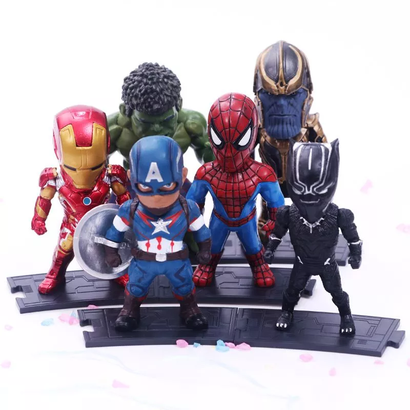 set 6pcs action figure vingadores ultimato guerra infinita avengers thanos 10cm 1 Anel Vingadores Thanos Infinito Guerra Cosplay 18mm Acessórios Anel de Dedo Para Homens Adultos Mulher Cosplay