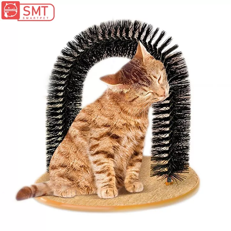 smartpet escova para animais de estimacao pente de brinquedo para gatos Smartpet escova para animais de estimação, pente de brinquedo para gatos, com arranhões em plástico, massageador de arranhões, remoção de pelos, suprimentos para gatos