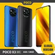 Smartphone Versão global xiaomi poco x3 nfc telefone móvel 6gb ram/128gb rom snapdragon 732g 64mp quad câmera 6.67