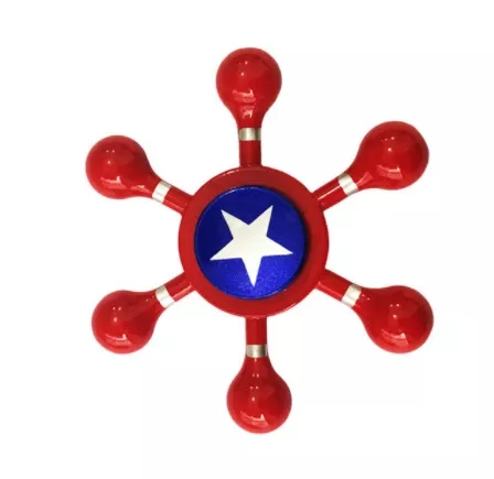 spinner capitao america 3.3 1 Novo flocos de neve fidget spinner edc mão spinners autismo adhd presente aniversário crianças presentes de natal metal dedo brinquedos spinners