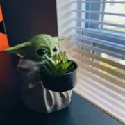 Star wars bebê yoda bonito yoda flor do bebê pote as bonecas mandalorianas brinquedo presentes para crianças