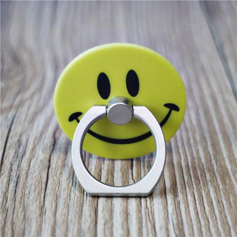 suporte anel dedo para celular button smile Suporte Anel Dedo Para Celular Button Smile