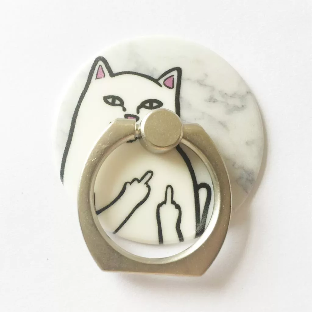 suporte anel dedo para celular ceramica gato Suporte Anel Dedo Para Celular Garfield