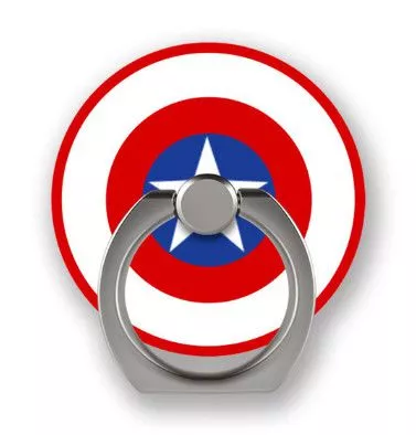 suporte anel dedo para celular escudo capitao america marvel Colar Vingadores Marvel Capitão América Escudo Prata