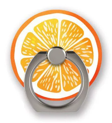 suporte anel dedo para celular fruta laranja Multi-cor doces pulseira titular ajustável para samsung galaxy s11 suporte push pull universal mão banda titular cor laranja