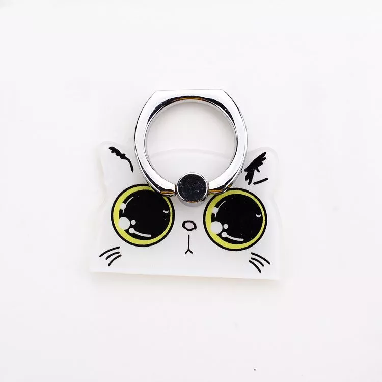 suporte anel dedo para celular gato olhos grandes Capinha p/ Celular Meu Vizinho Totoro Armazenamento Ziper Anime Case Capa Smartphone iPhone
