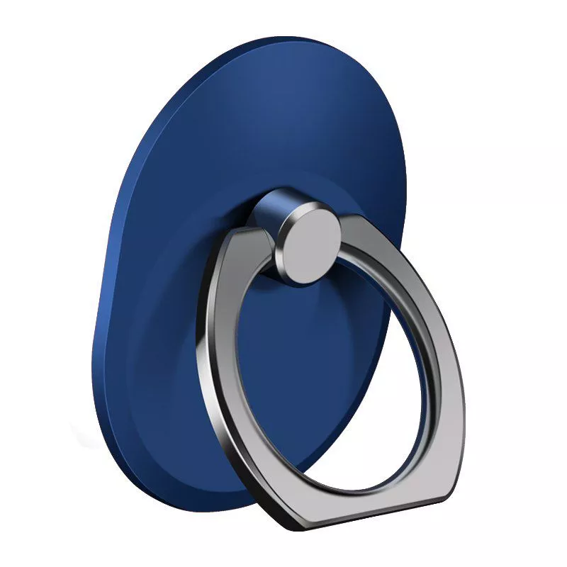 suporte anel dedo para celular metal fosco azul Suporte Anel Dedo Para Celular Metal Fosco Azul