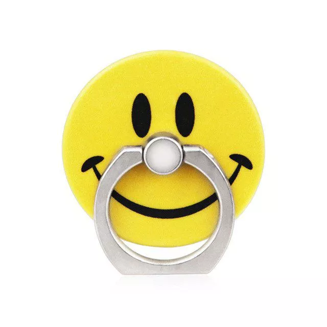 suporte anel dedo para celular smile amarelo Suporte Anel Dedo Para Celular Esquilo 23