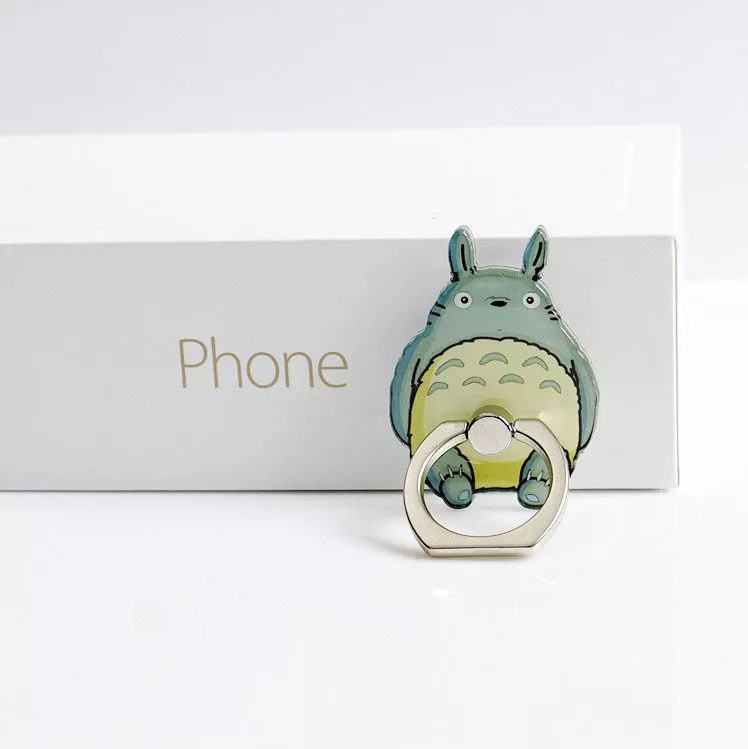 suporte anel dedo para celular totoro 5859 Suporte p/ celular New Dragonfly Phone Stand Holder 360 Degree Plated Finger Ring Mobile Phone Smartphone Stand Holder For iPhone iPad Xiaomi BA362
