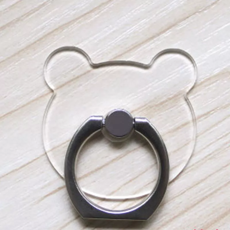 suporte anel dedo para celular urso pooh transparente Touca Urso Marrom Grizz