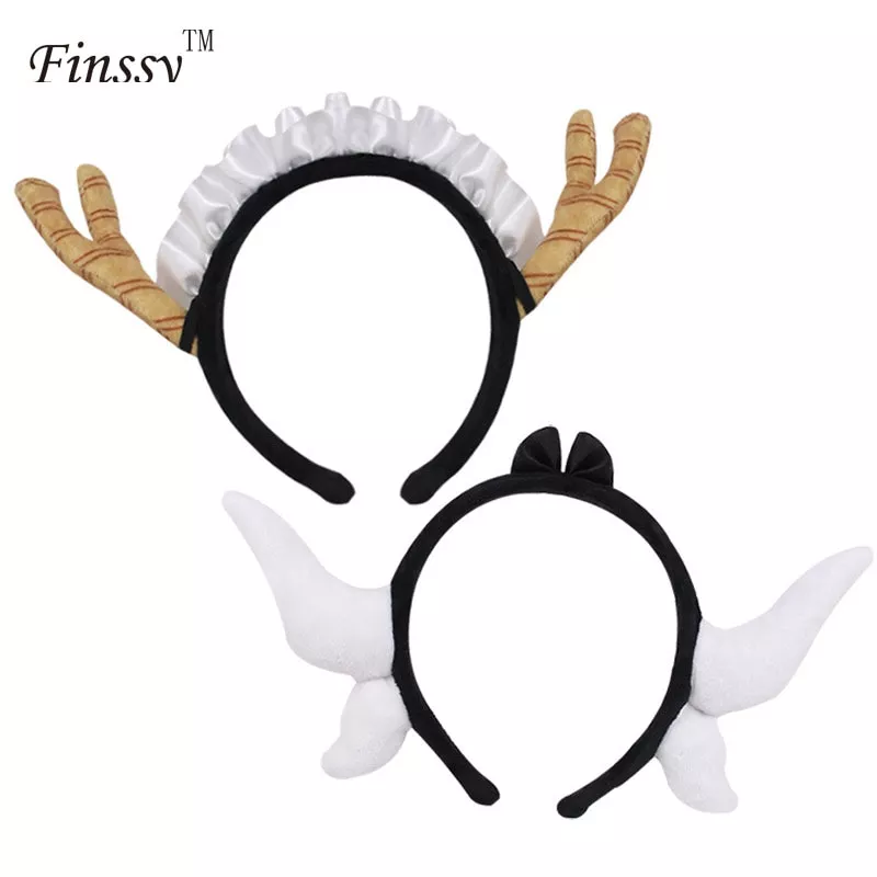 Tiara Anime Cosplay kobayashi dragon maid kamui kanna gradiente roxo cosplay ornamentos chifres acessórios de cocar