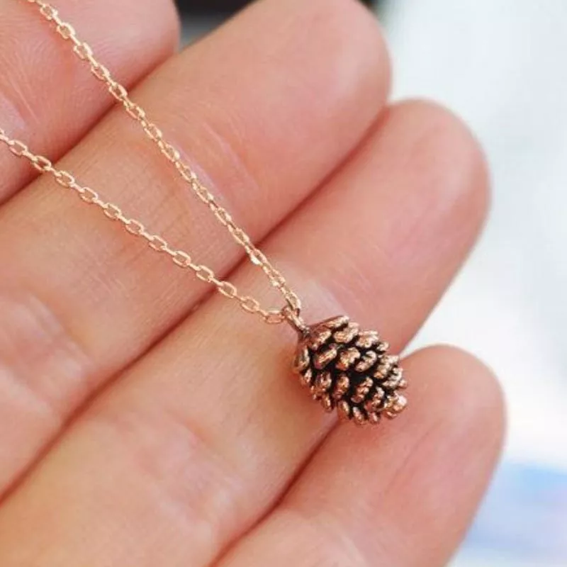 Timlee n031 frete grátis, novo simples pinheiro porca planta espécime pingente colar, moda jóias atacado