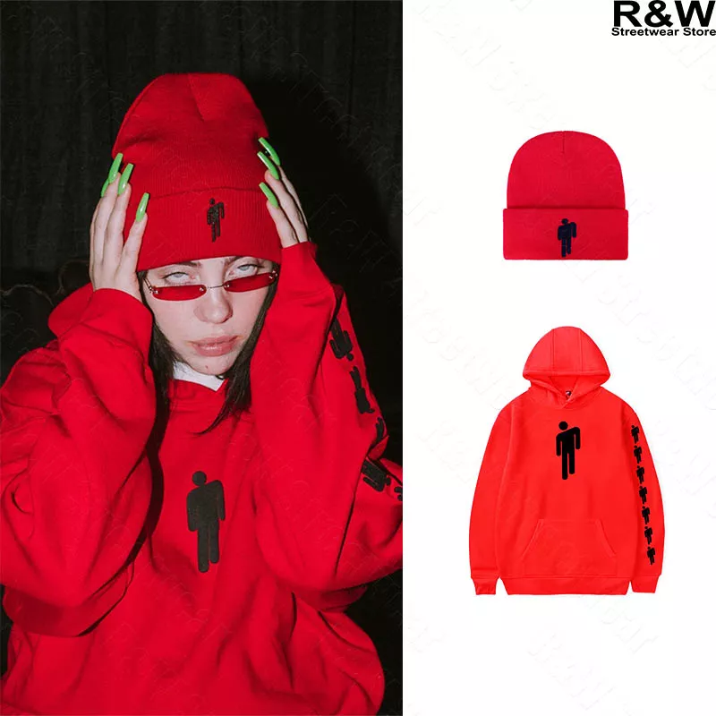 touca billie eilish hoodies dos homens das mulheres streetwear menina roupas Touca Gorro Sapo Dos Desenhos Animados cor sólida malha chapéu do inverno chapéu morno Skullies cap beanie chapéu para o miúdo menino e menina 75