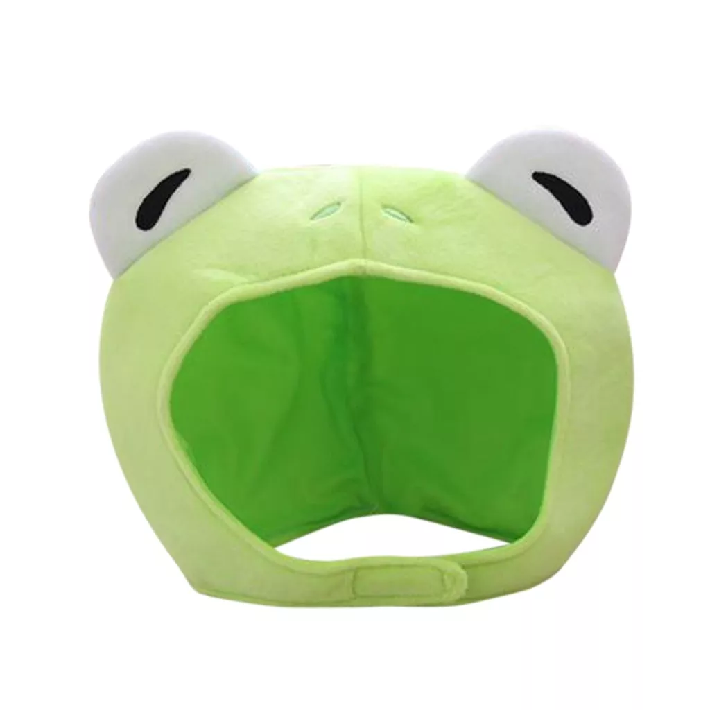 Touca Gorro Chapéu de inverno para homens e mulheres, chapéu de pelúcia adulto para inverno, chapéu de orelha de animais branco e verde