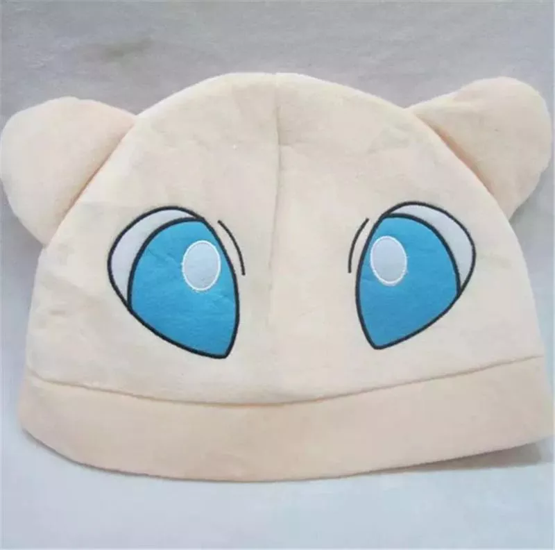 touca mew pokemon Touca Kirby elástico dos desenhos animados boné inverno manter quente bordado chapéu de malha brinquedos de pelúcia para crianças presente aniversário da menina