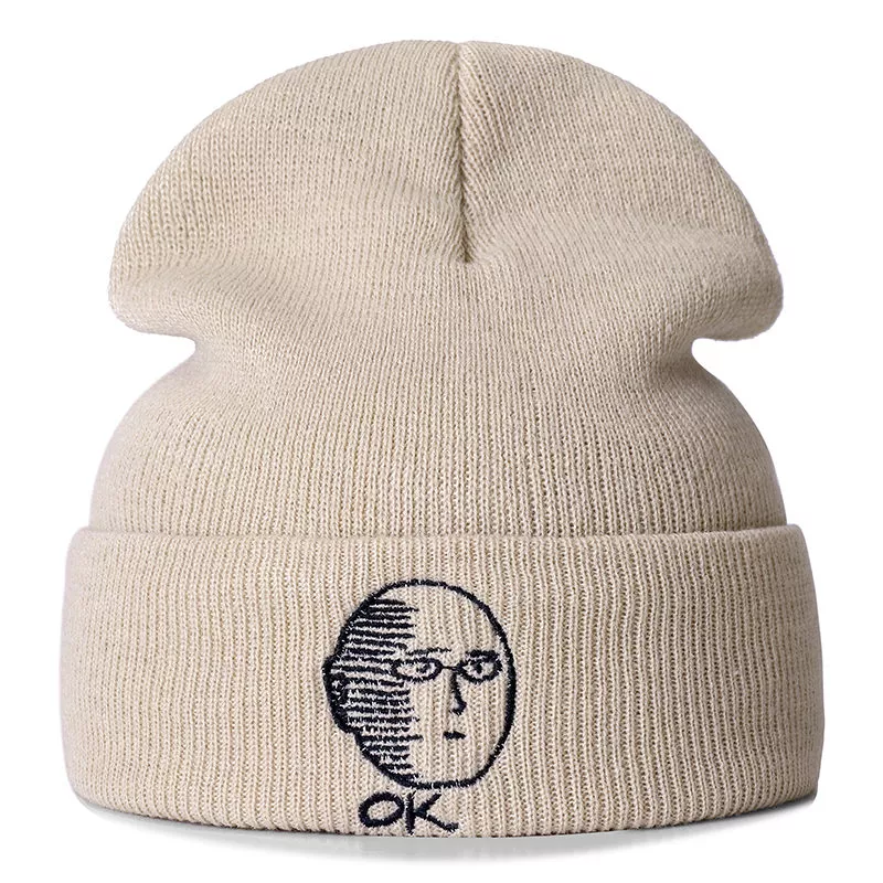 touca one punch man anime algodao gorros para mulheres dos homens de malha Touca Gorro Sapo Dos Desenhos Animados cor sólida malha chapéu do inverno chapéu morno Skullies cap beanie chapéu para o miúdo menino e menina 75