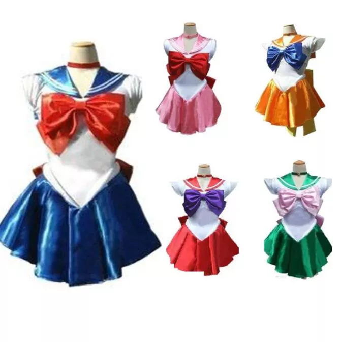 vestido sailor moon cosplay halloween anime traje venus jupiter mercurio Eco Friendly Wheat Straw for Pet Bowl for Dogs and Cats Candy Color Pet Puppy Food Water Bowls Anti-Skip No Tip Blue Green Pink