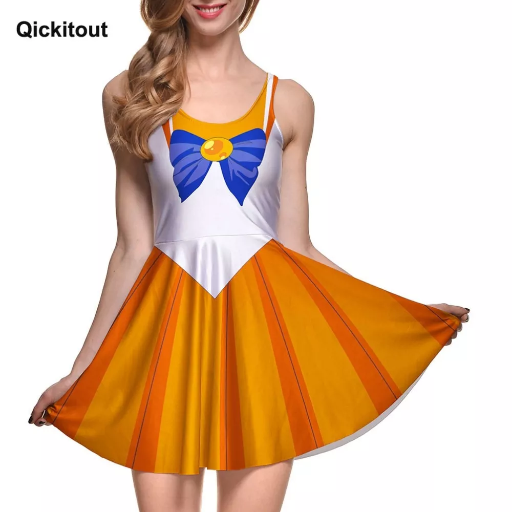 vestido sailor moon estilo das mulheres vestido bonito arco amarelo vestido Colar Vingadores Ultimato Thanos Busto Guerra Infinita Avengers #444