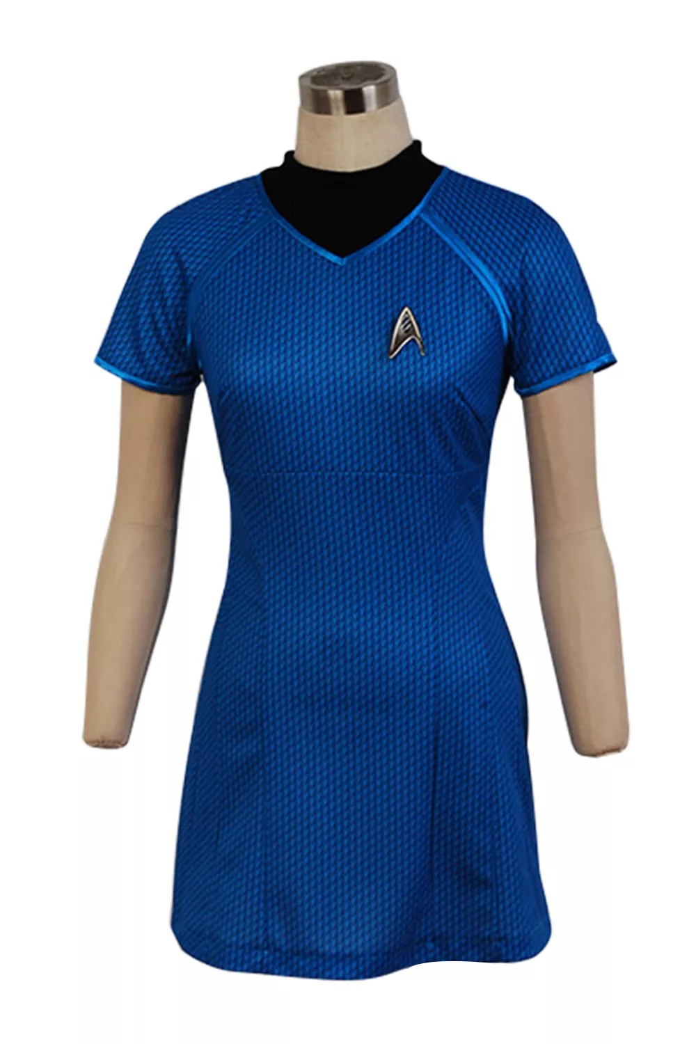 vestido star trek into darkness cosplay vestido uniforme uhura da frota azul Divulgado novo pôster para Besouro Azul.